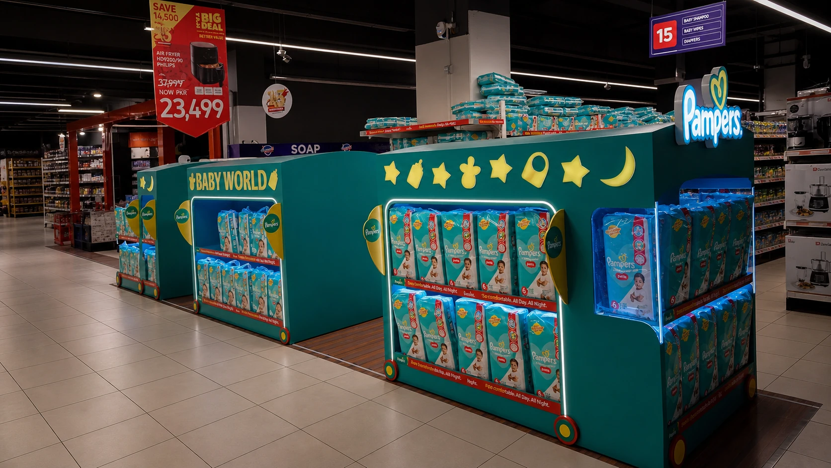 Procter & Gamble installation view 2