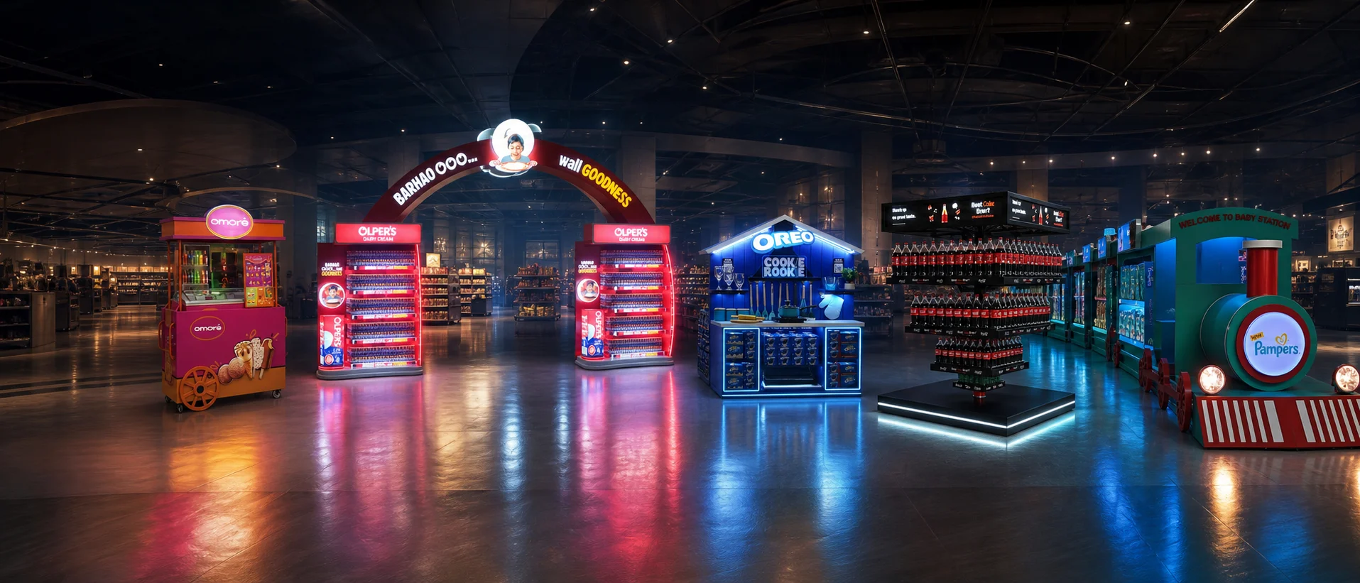 PRINTSolutions retail installations for Olper's, Oreo, Coca-Cola and Pampers