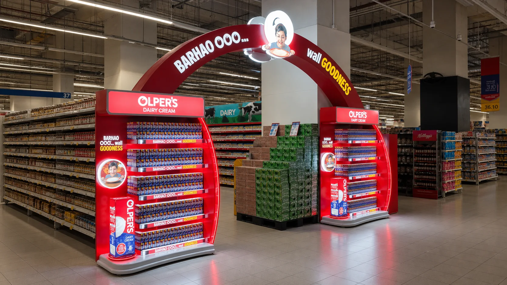 Arches retail display format