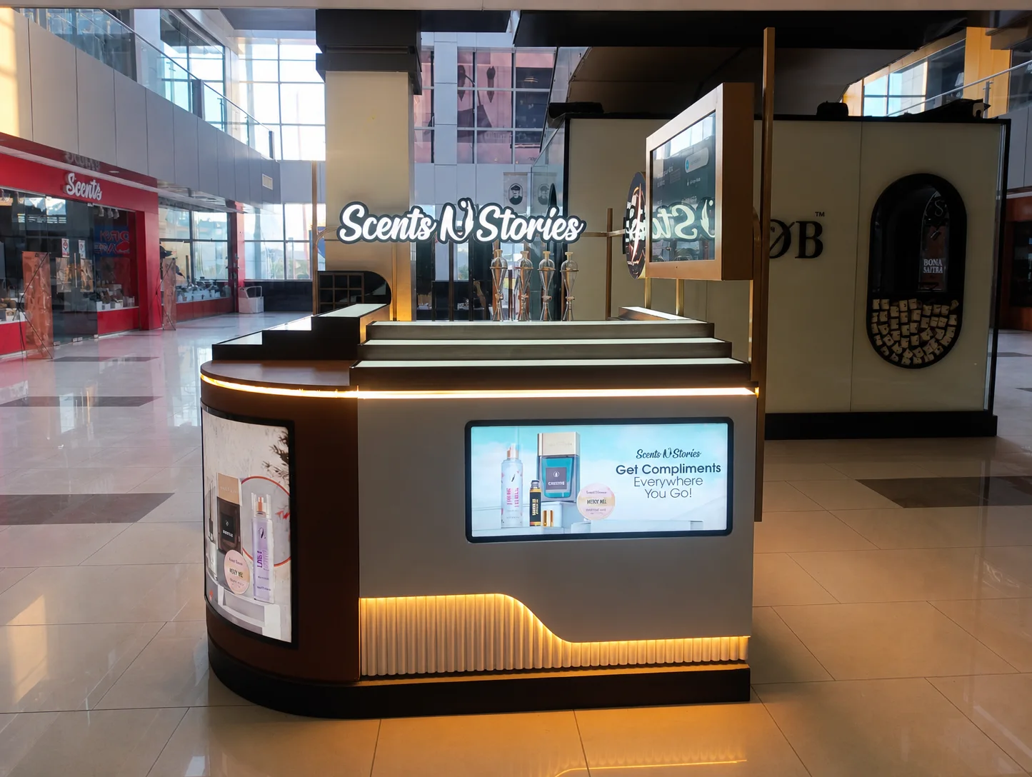 Counters retail display format