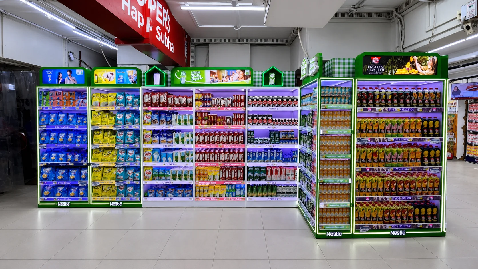 Category captivation retail display format