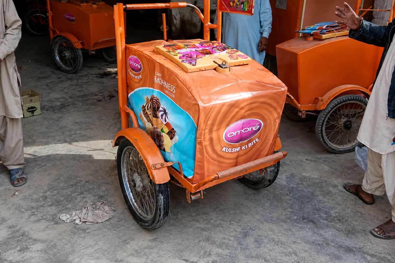 Orange Omore branded mobile retail asset