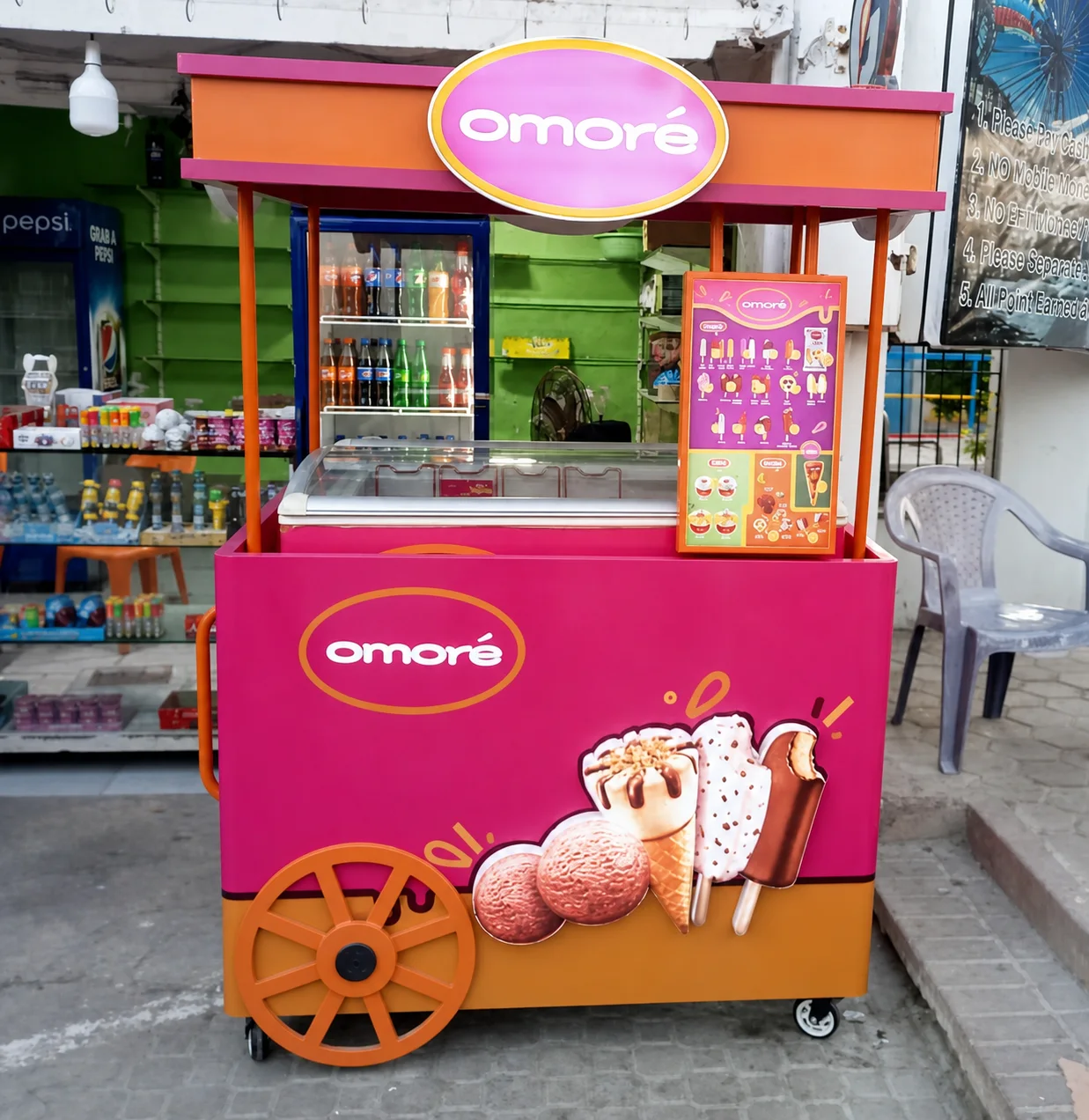 Asset branding retail display format